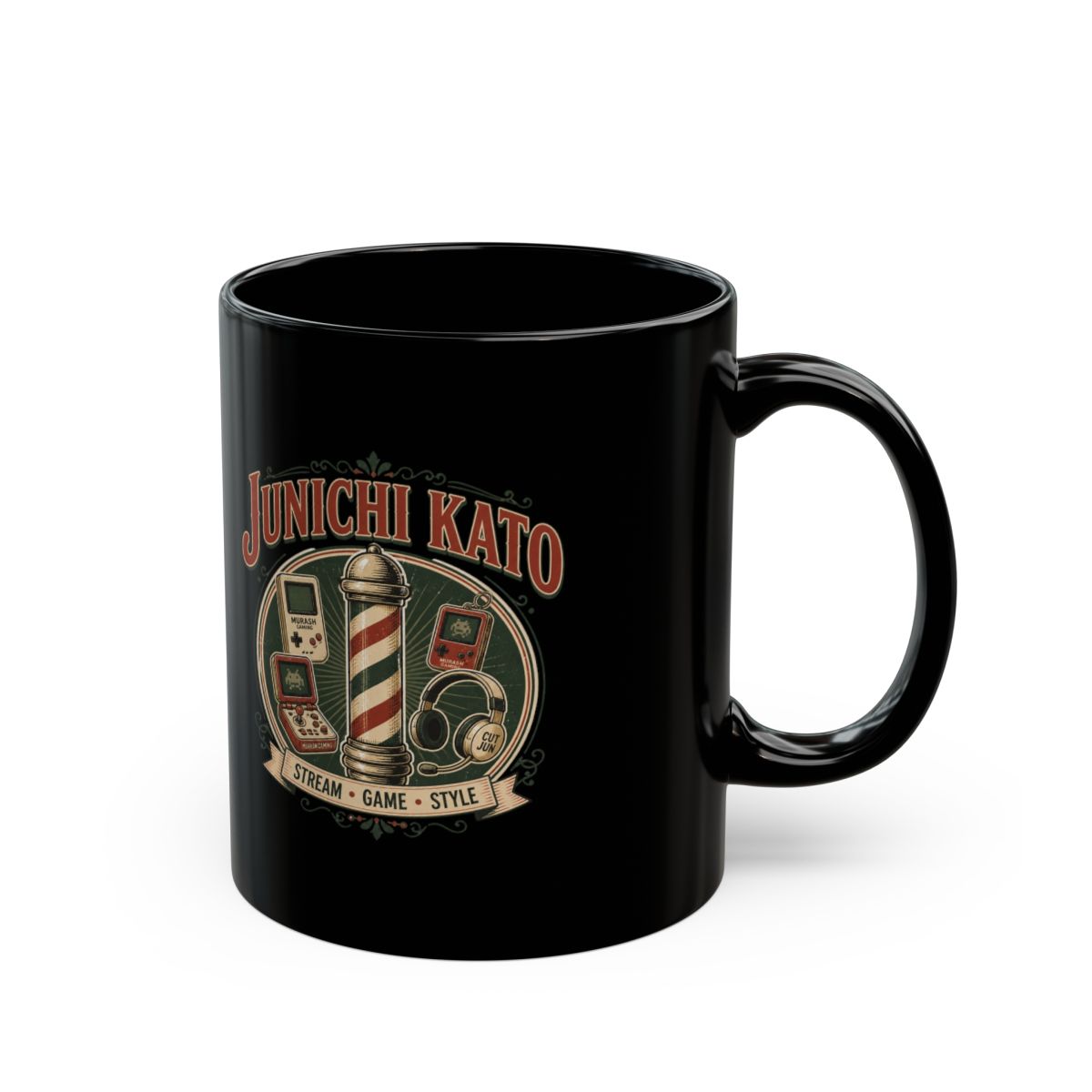 Junichi Kato Black Mug - Official mugs merchandise